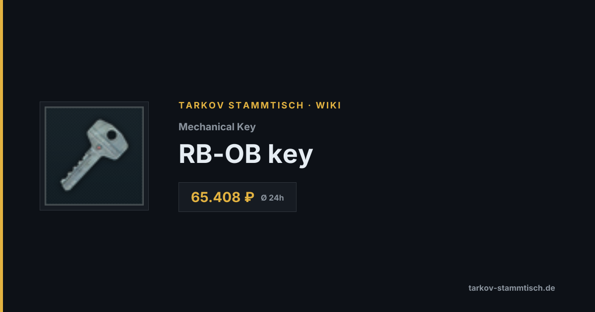RB-OB key — Tarkov Item Details